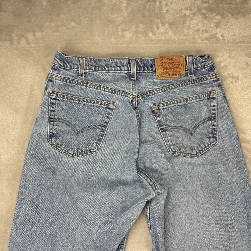 VTG‎ 90s Levi's 520 Special Reserve Loose Tapered Jeans Made USA Dad (Fit 34x34)